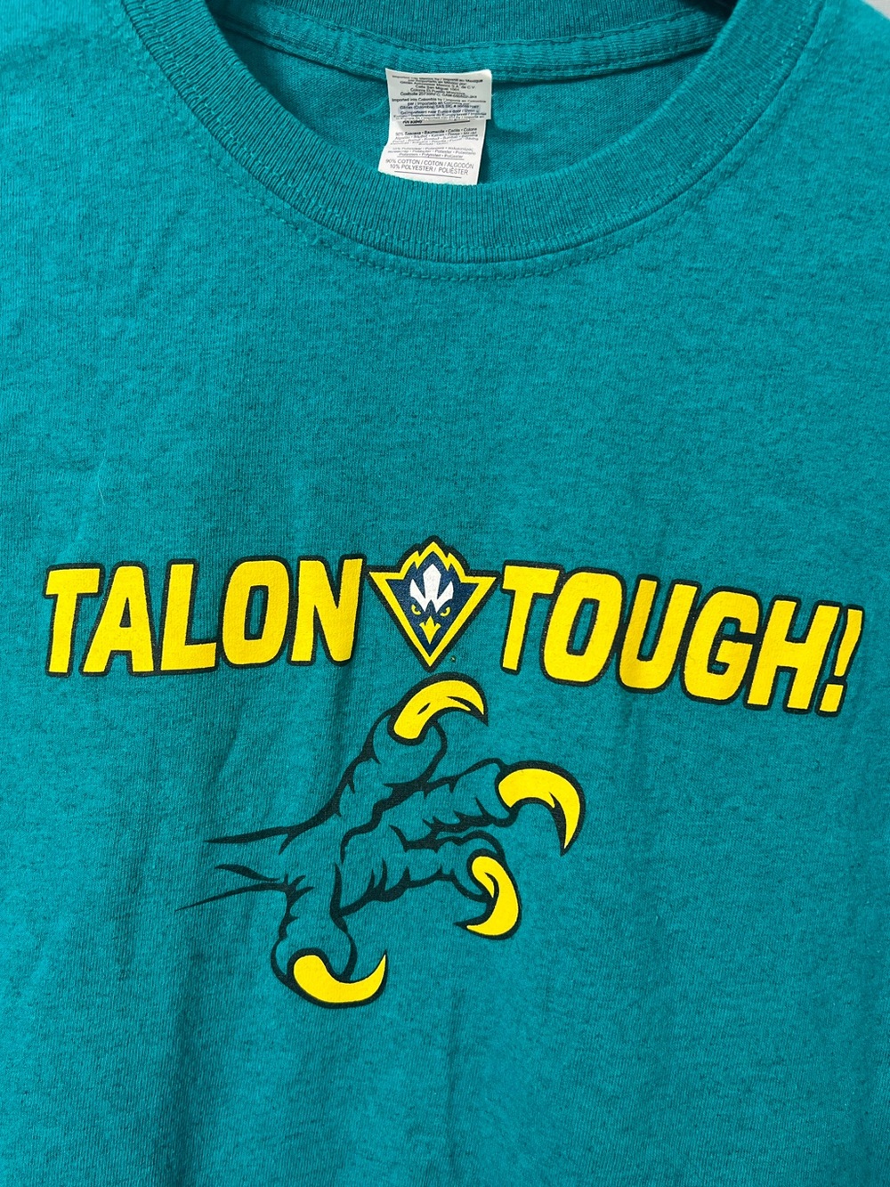 UNCW Teal 'Talon Tough!' Seahawk Graphic Tee with Yellow Accents - Picture 2 of 7